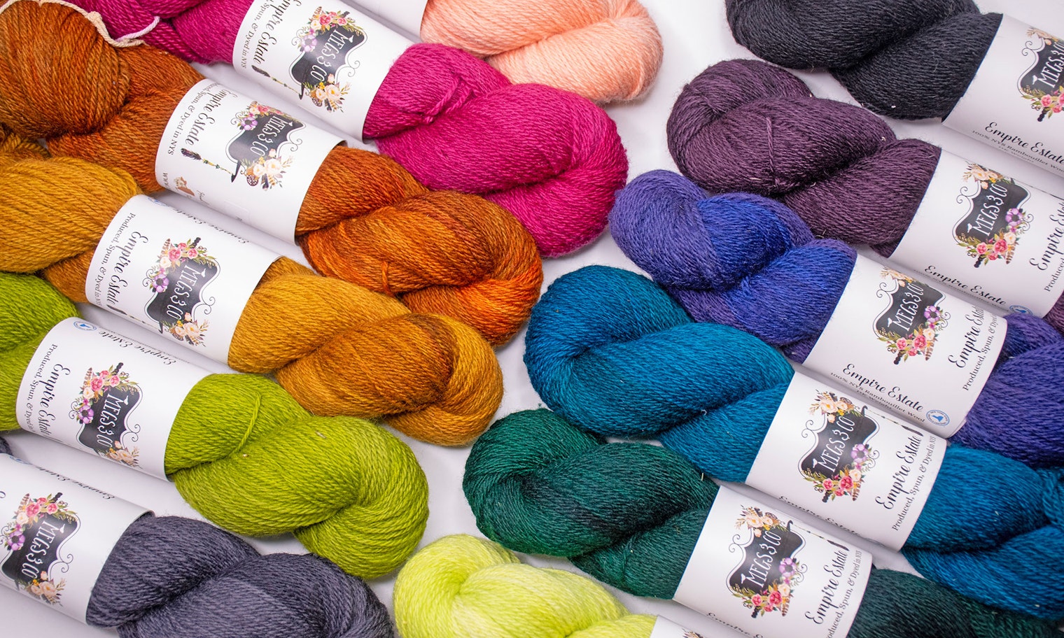 colorful skeins of yarn