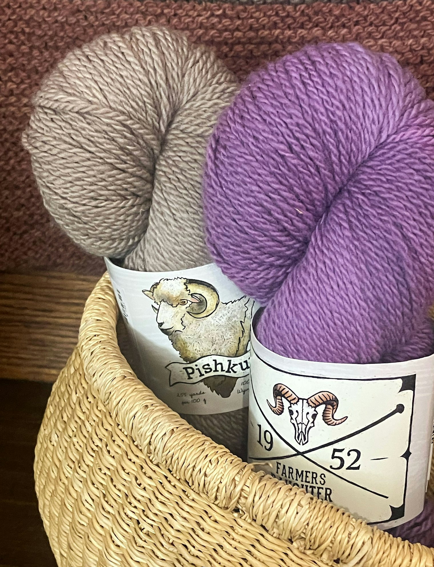 Farmers Daughter Pishkun yarn is soft and plump.