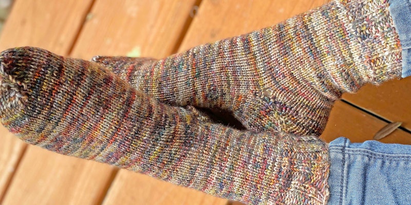 knitted socks