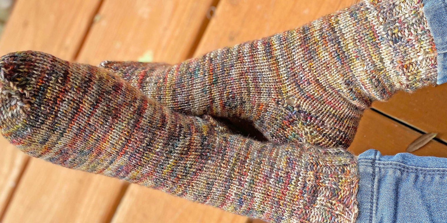 knitted socks