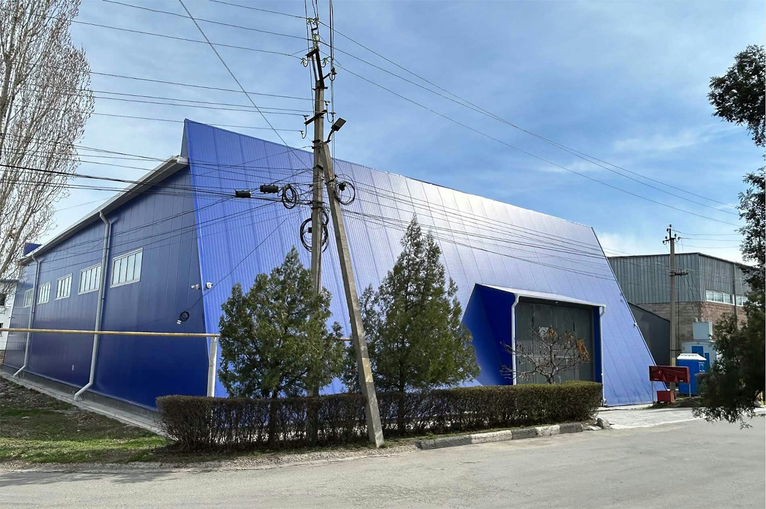 The new cashmere processing facility in Bishkek.