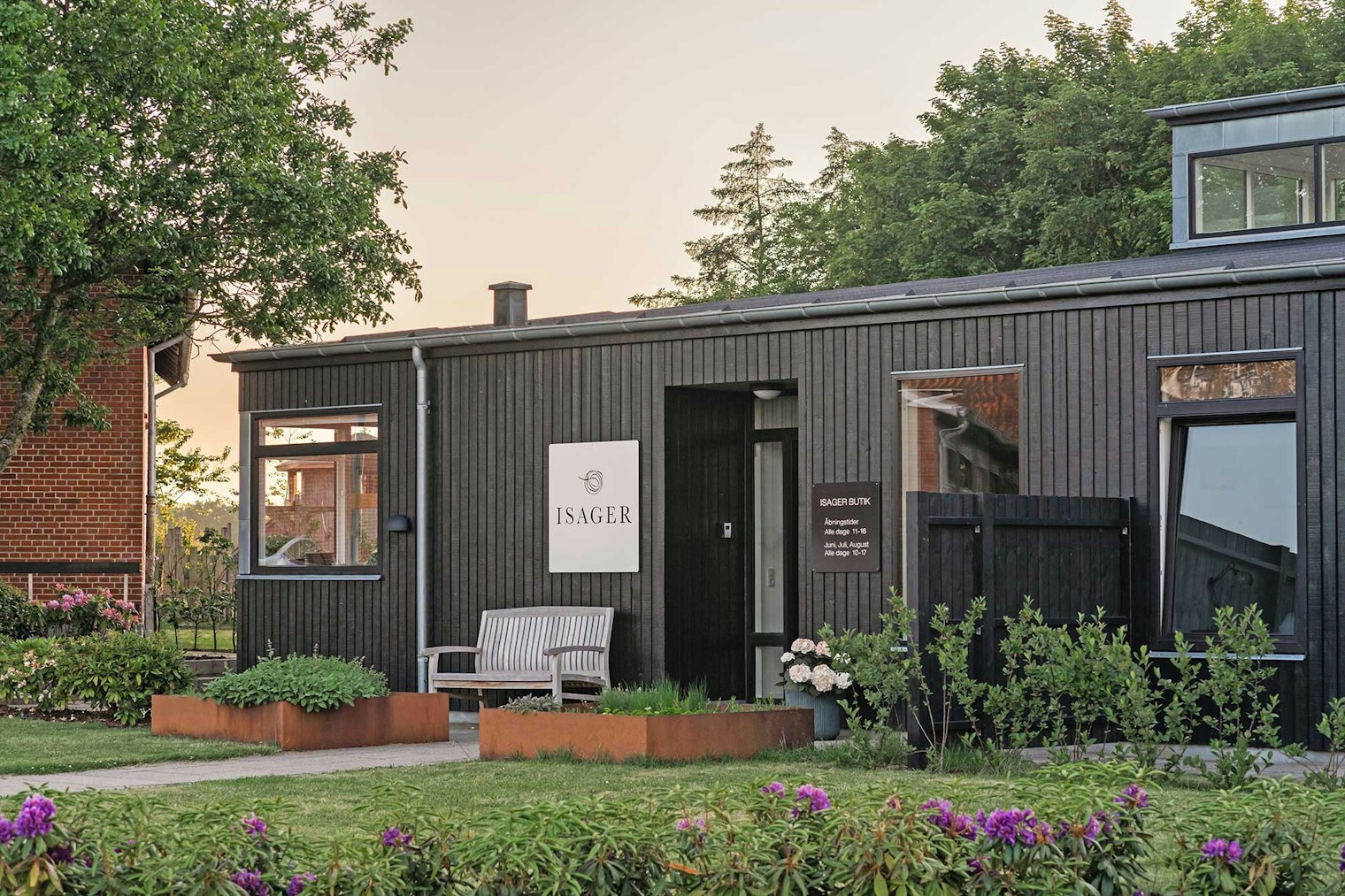 Today, Isager's headquarters are located in a former elementary school building in a seaside village on the northern tip of Denmark.
