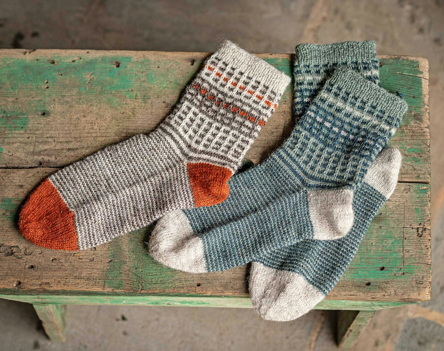 Cymru Socks, by Kate Larson