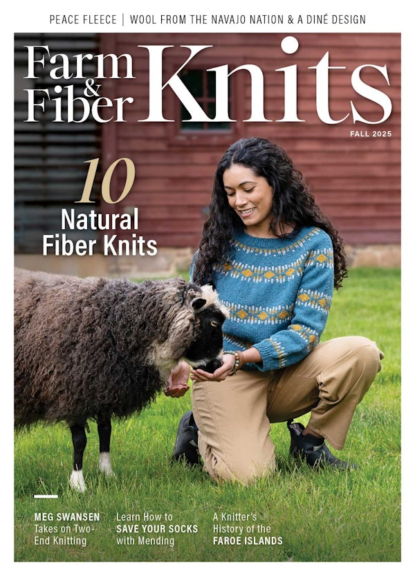 Cover of Farm & Fiber Knits Fall 2025