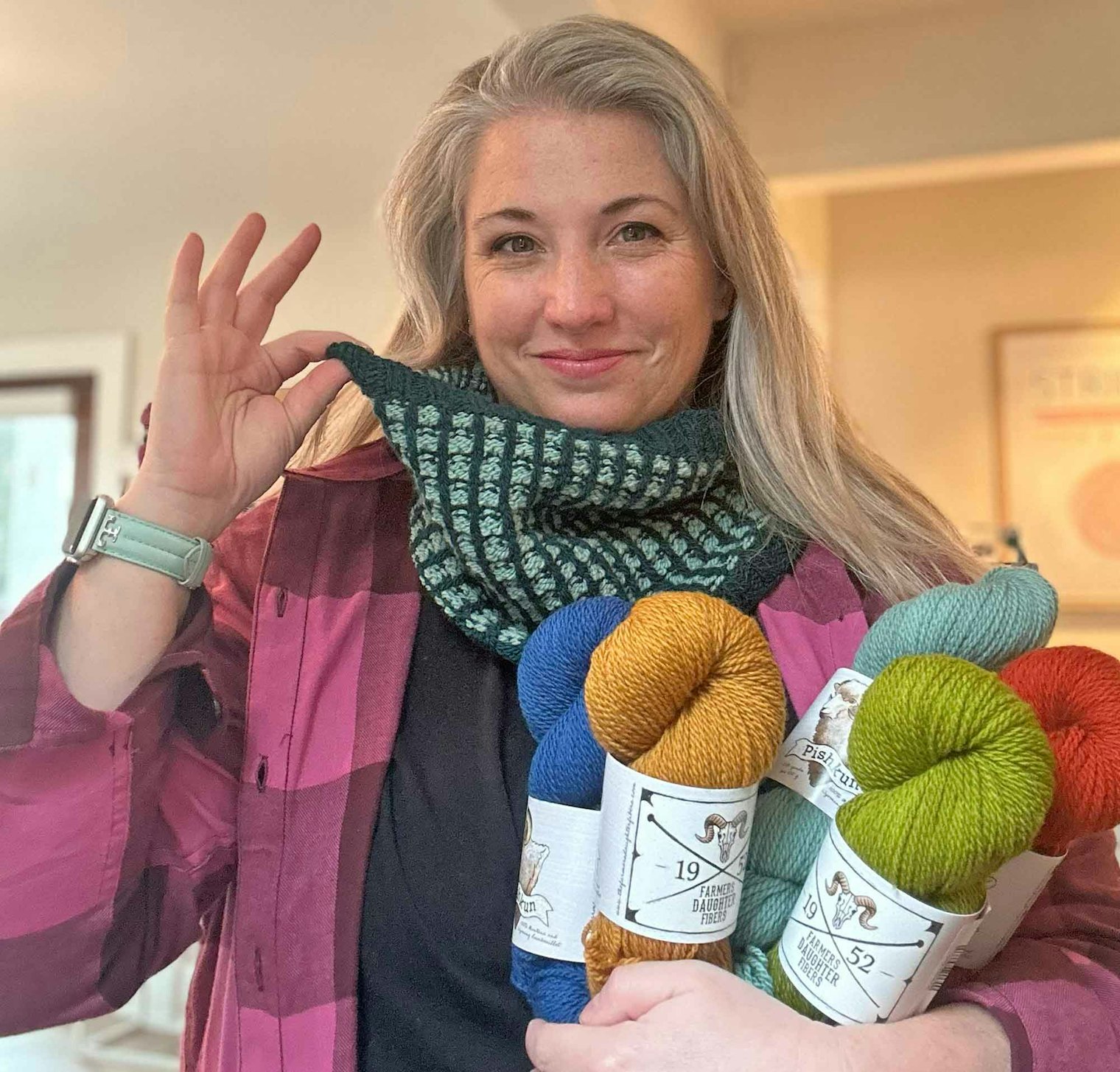 Lindsay Christiansen, owner of Strikke Yarn & Supply and founder of American Wool Month. Photo courtesy of Lindsay Christiansen