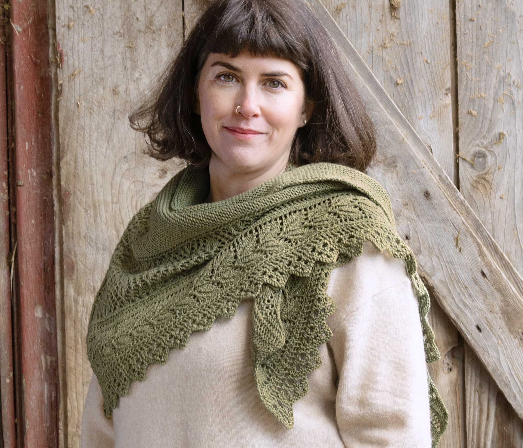 Leaves and More Leaves Shawl Image