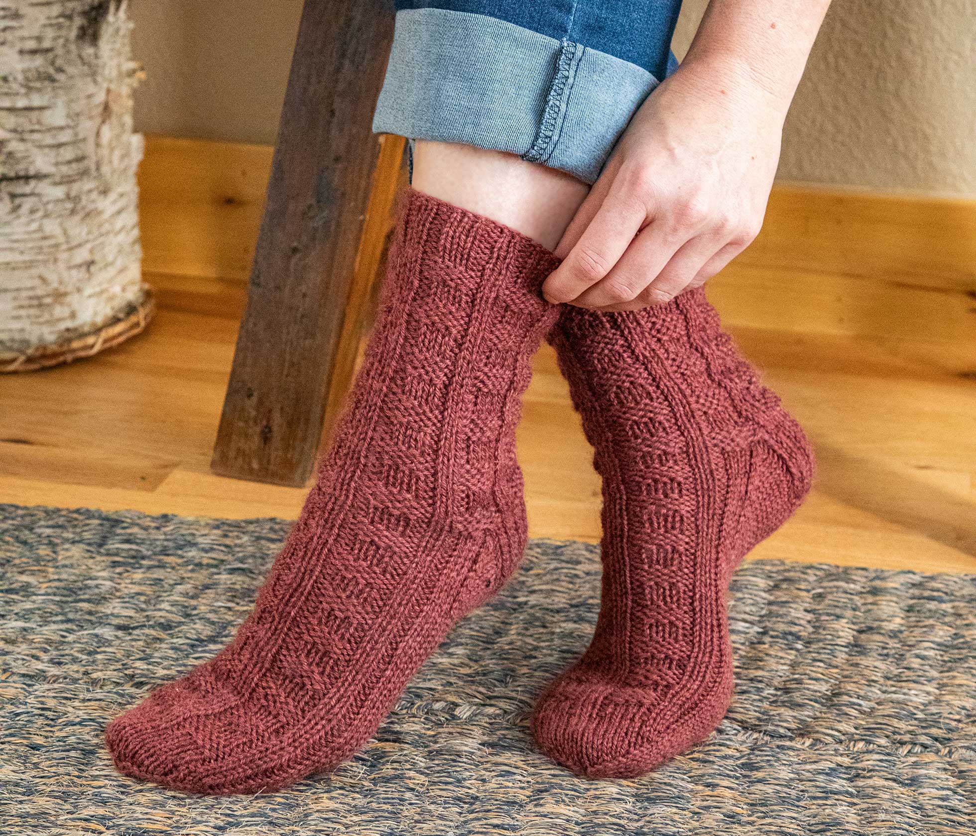 Manx Loaghtan Boot Socks Image