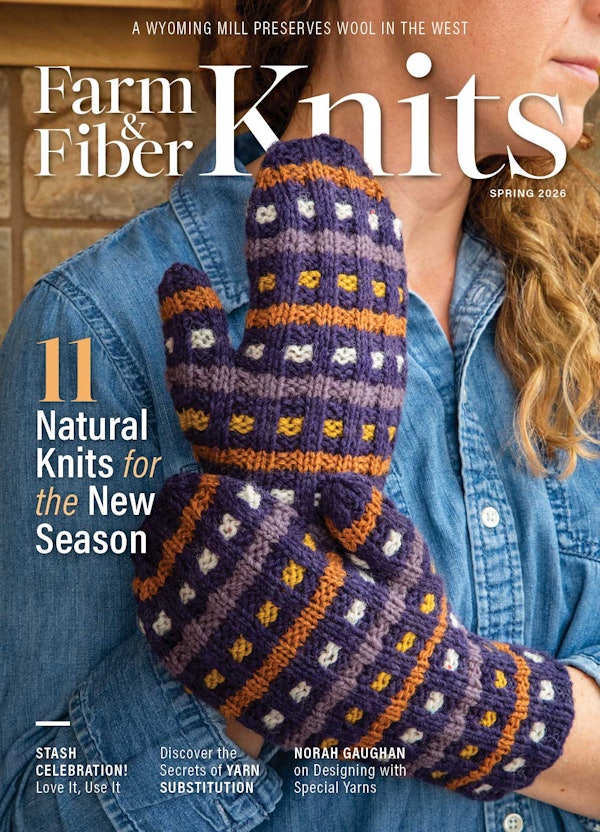 Cover of Farm & Fiber Knits Spring 2026