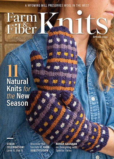 Cover of Farm & Fiber Knits Spring 2026