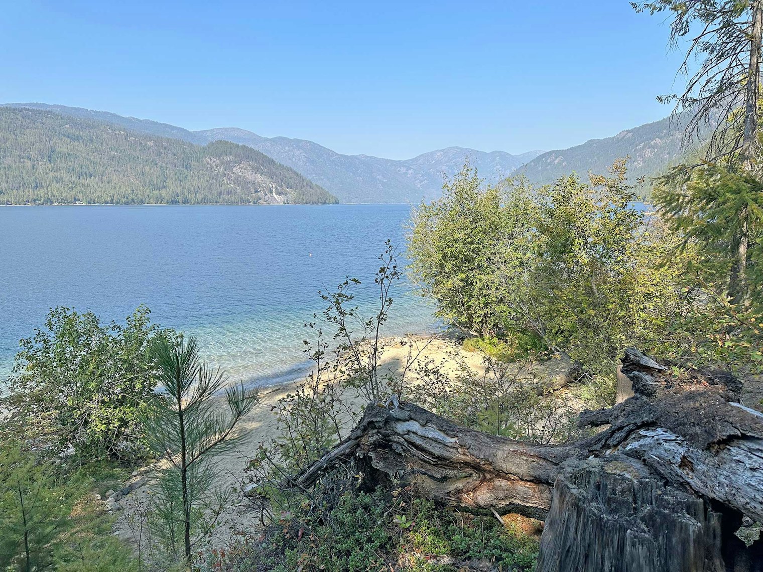 Christina Lake, located on Highway 3, a little over a half mile from the US Border.
