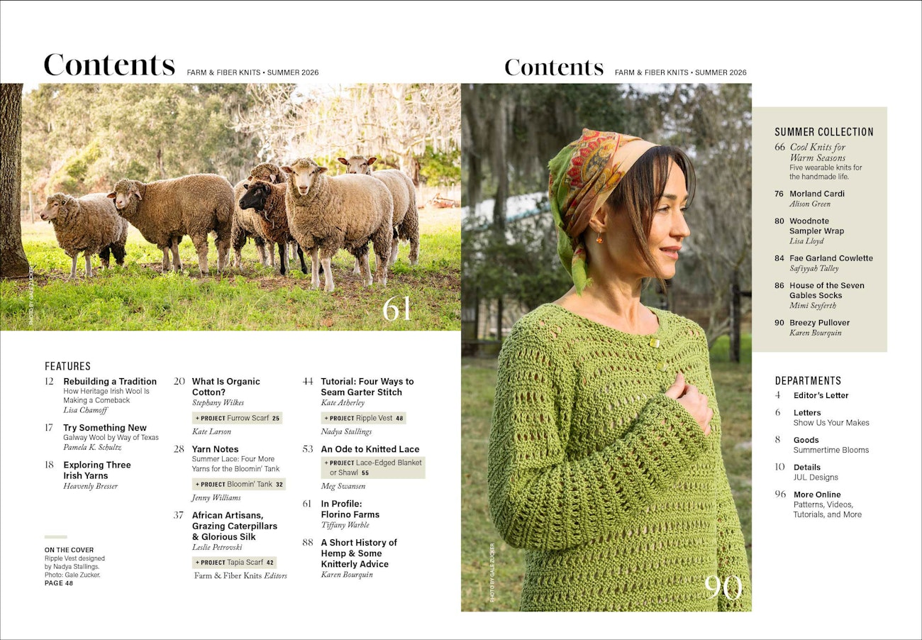 10 New Knits for the Maker’s Life: Summer 2026 | Farm & Fiber Knits