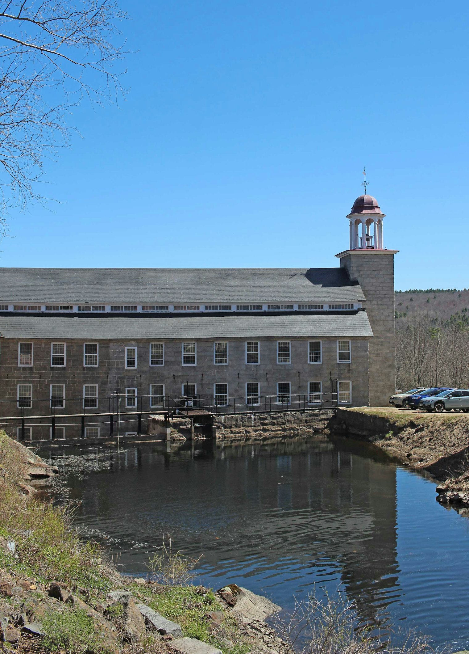 Harrisville, New Hampshire, designated a National Historic Landmark, hosts a 19th-century industrial village which includes the historic Harrisville Designs woolen mill.