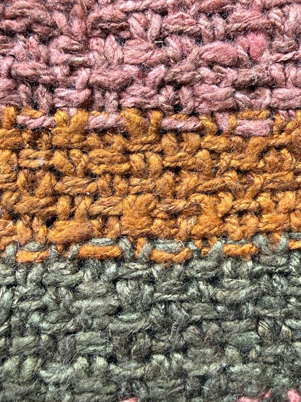 Swatching a reversible linen stitch results in a stable fabric.