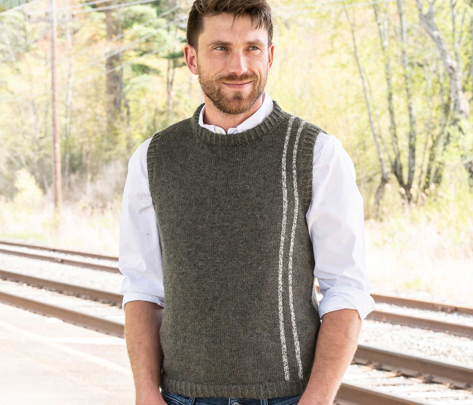 Chalk Stripe Vest Image