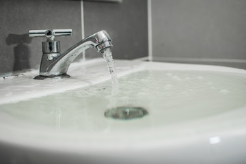 overflowing sink