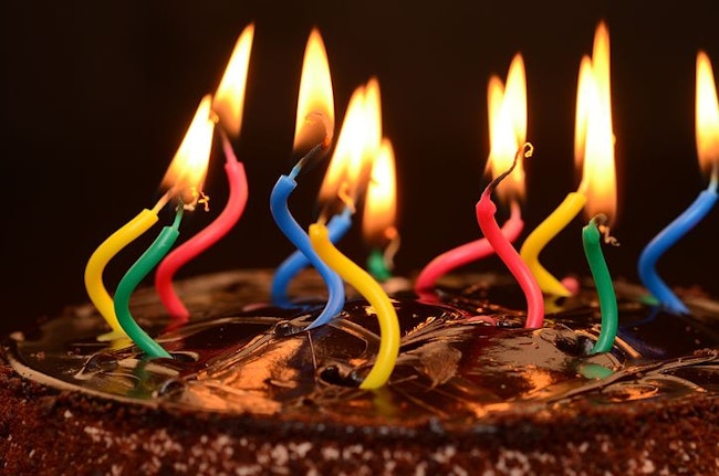 Lighting Candle in a Cake