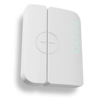 Cove door sensor with plain white background