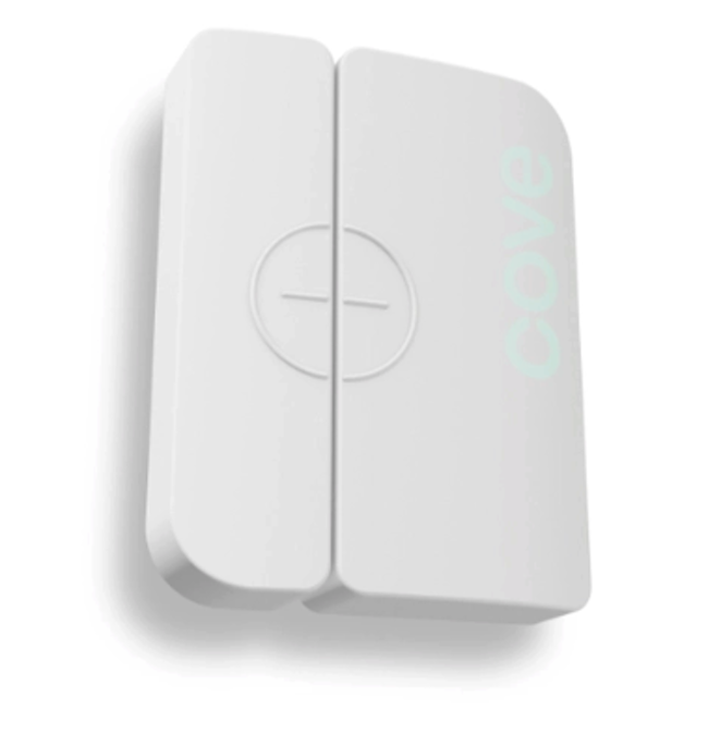Cove door sensor with plain white background