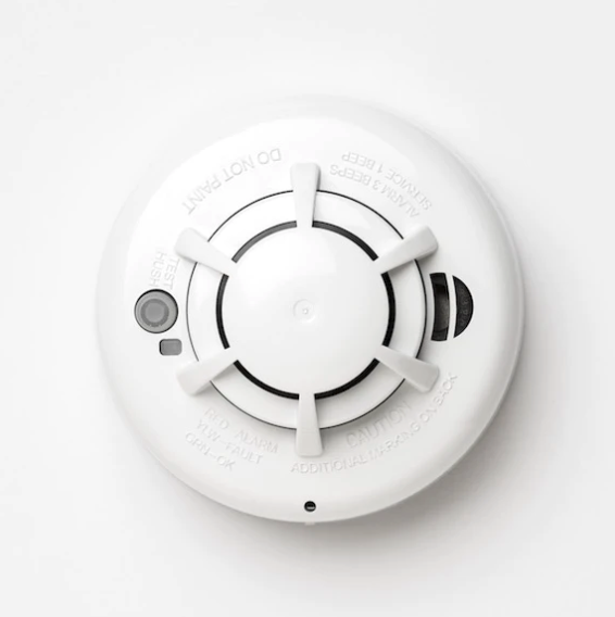 white wireless smoke alarm