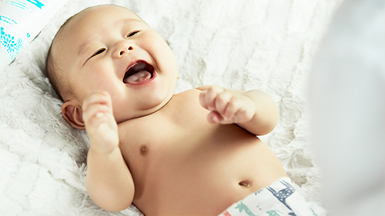 Asian Baby Laughing