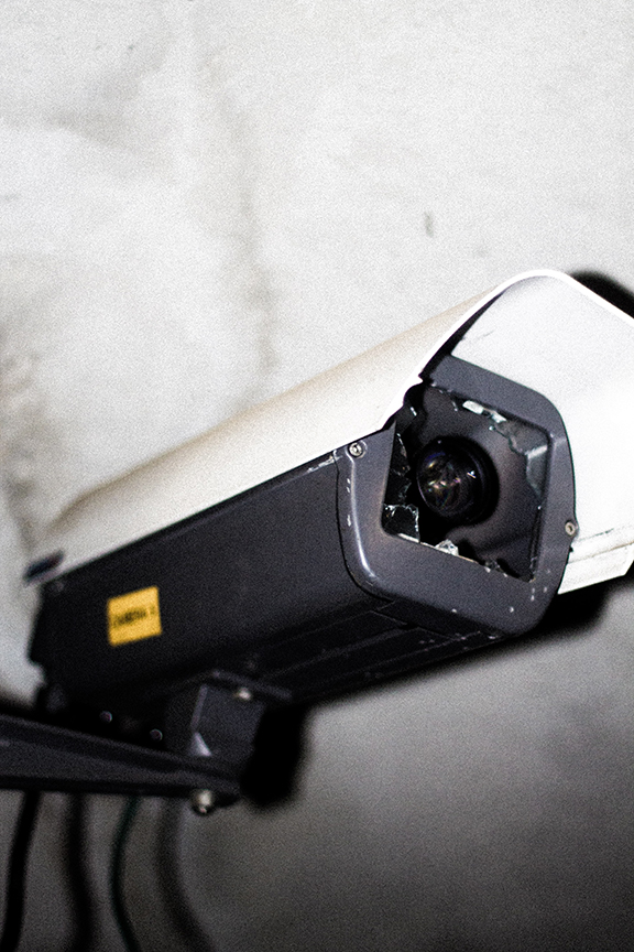 Close up Porch Light Security Camera