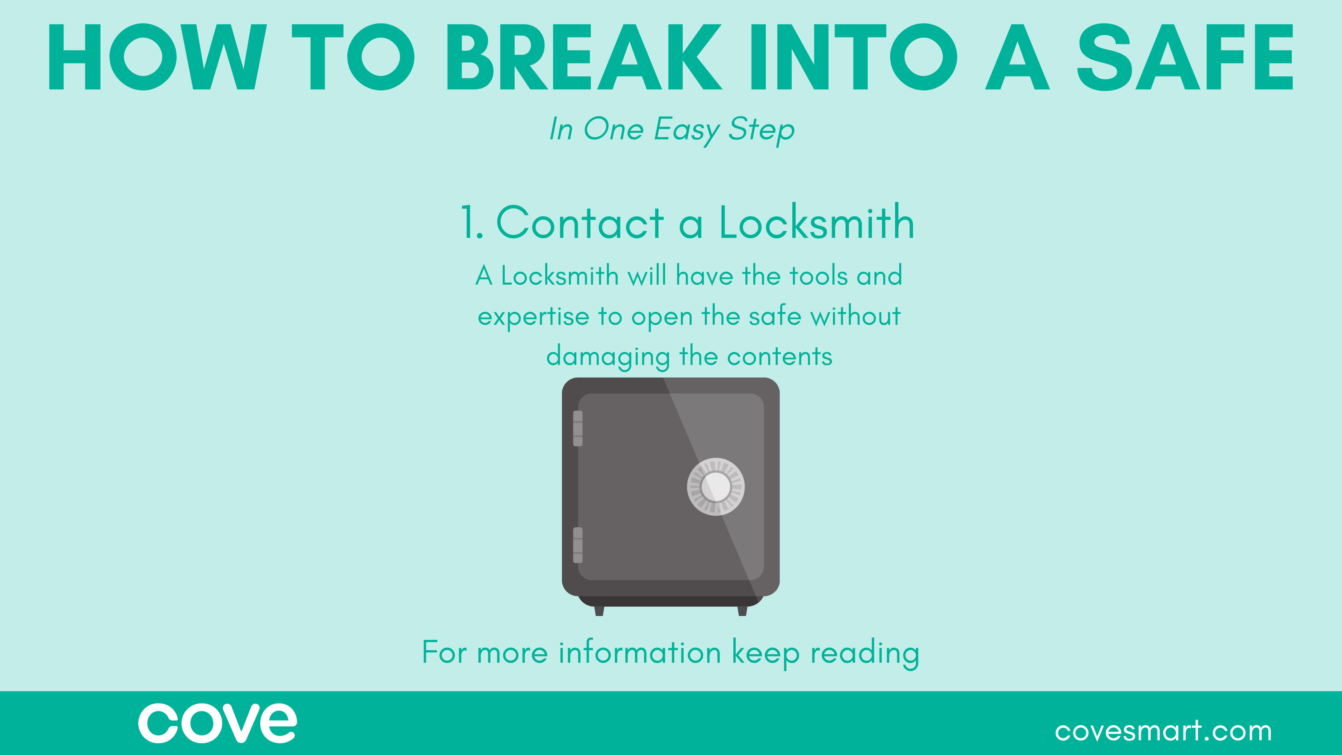 Infographic: How to Break Into a Safe