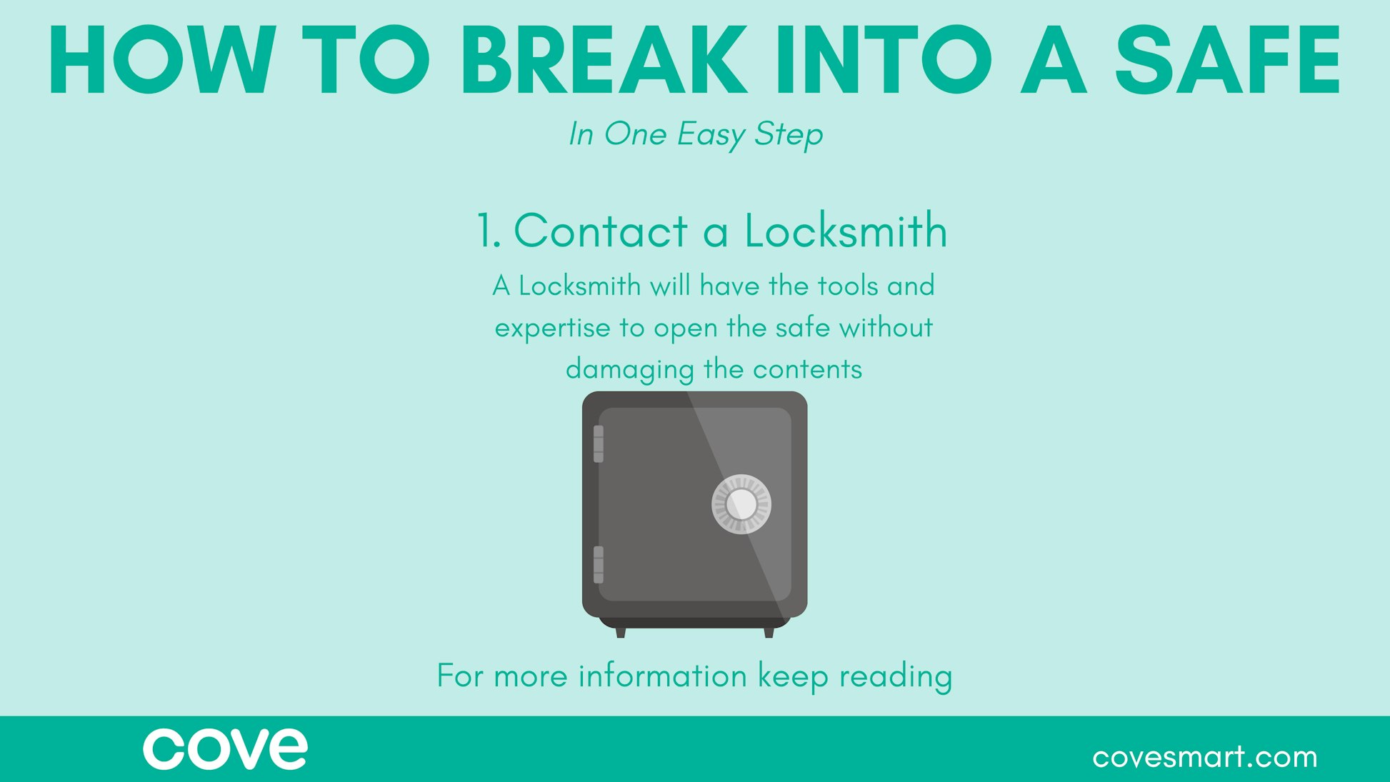 How to Break Into a Safe if You Lose the Keys or Comb