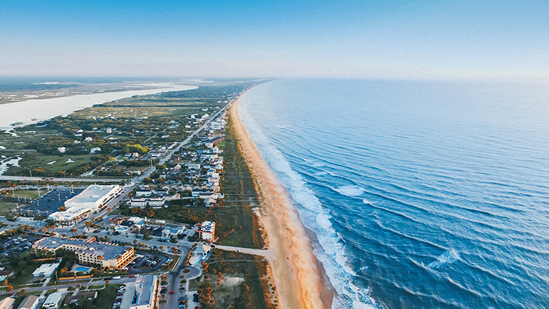 Miles of Florida coast line.
