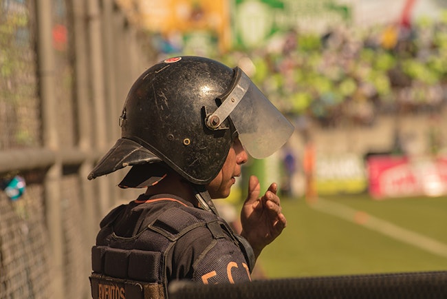One of an event's personal security guards.