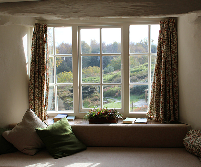 House window to backyard.