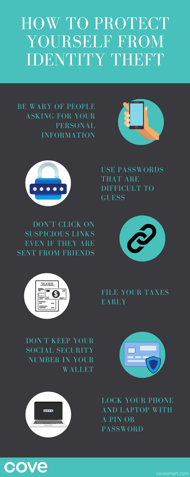 How to Protect Yourself from Identity Theft Infographic