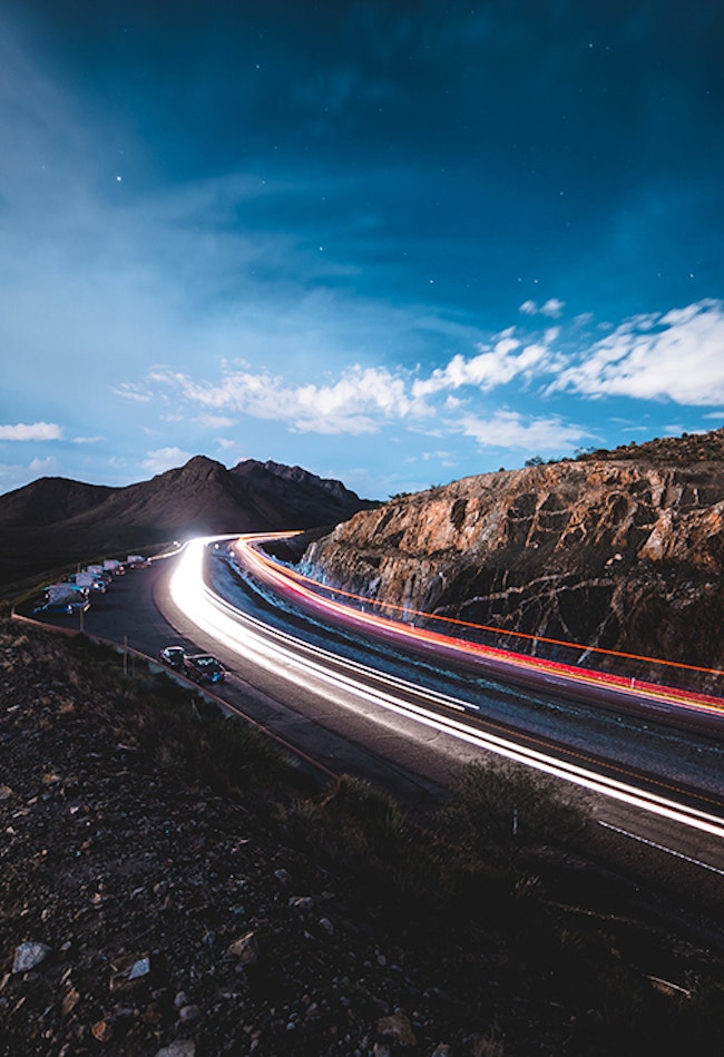 El Paso Highway at Night