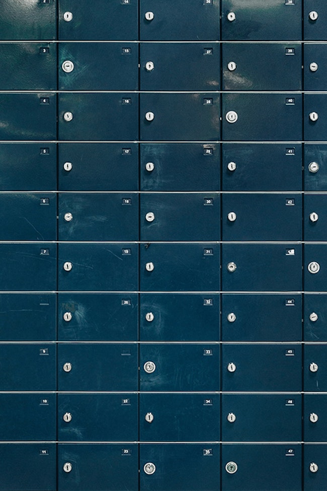 Post Office Lock Box Wall