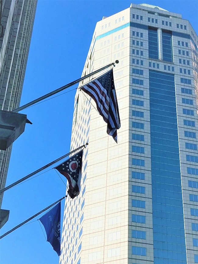 Flags in Columbus Ohio