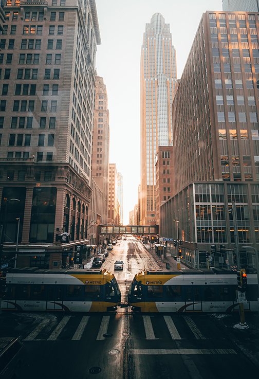 Train in Minneapolis Minnesota