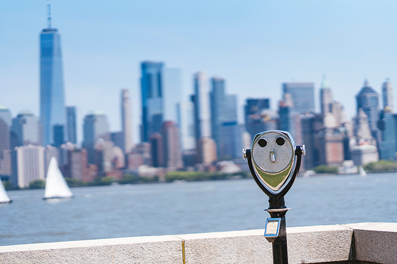 View of New York from Ellis Island New Jersey