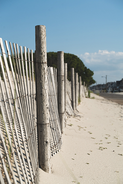 Beach fence in New Jersey