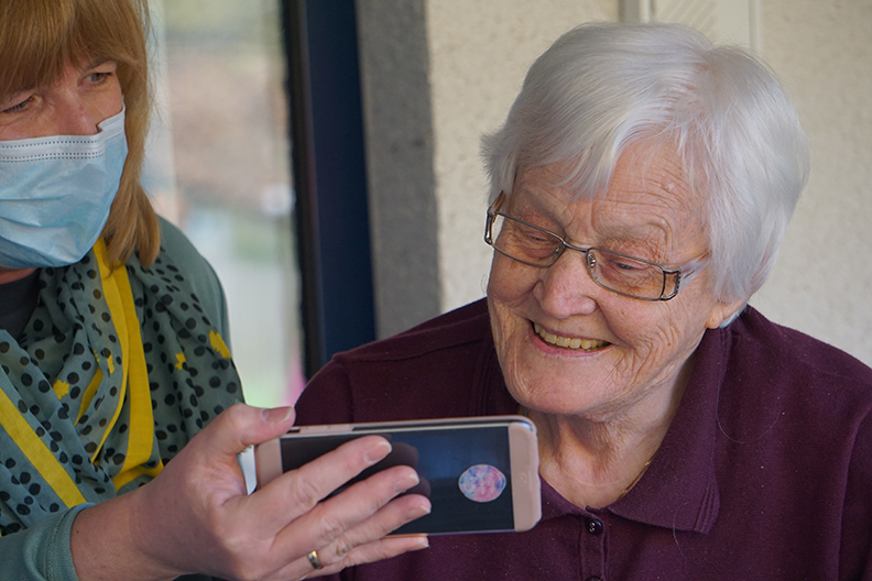 Granny Looking at Camera
