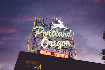 Portland Oregon Old Town Sign