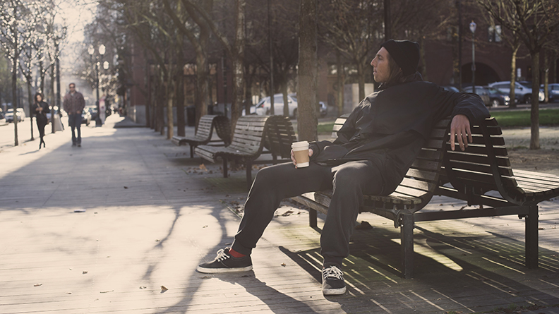 Robber on a Bench