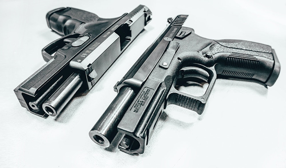 Three Pistols Stock Photo - Download Image Now - Gun, Handgun