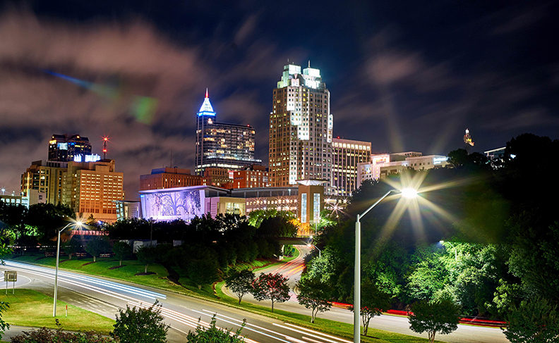 Downtown Raleigh at Night