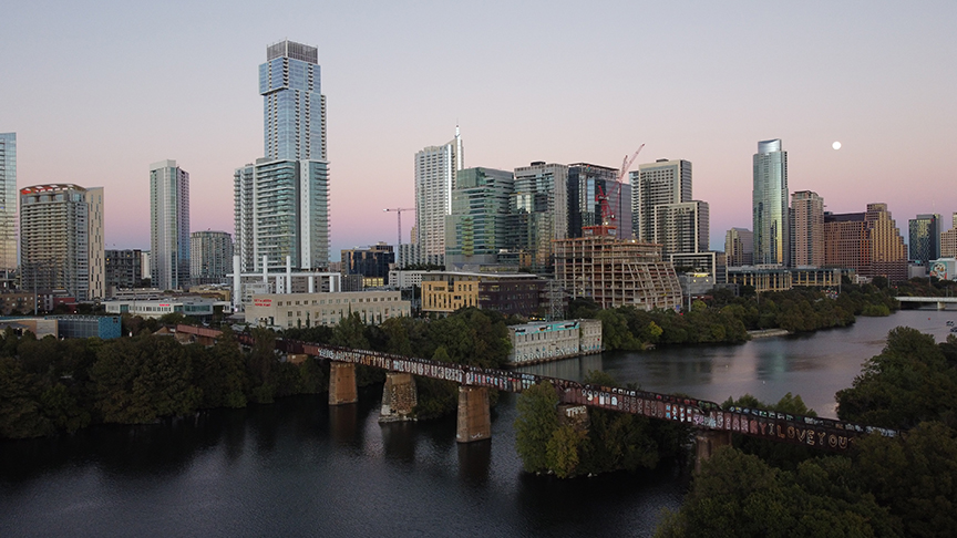 Austin Texas at Twilight