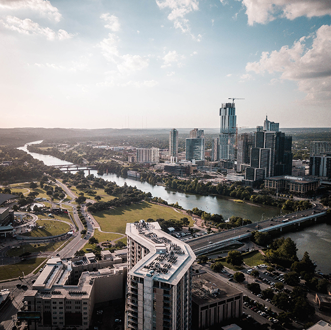 River Running Through Austin Texas