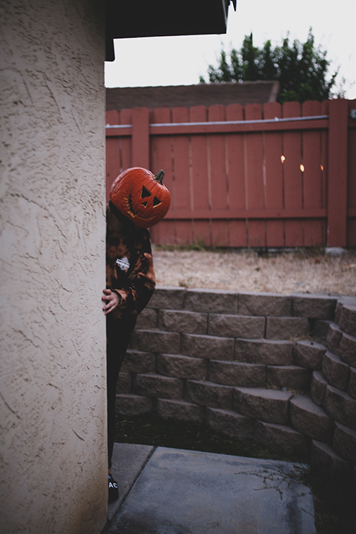 Burglar Wearing Jack-o-Lantern on Head in San Diego