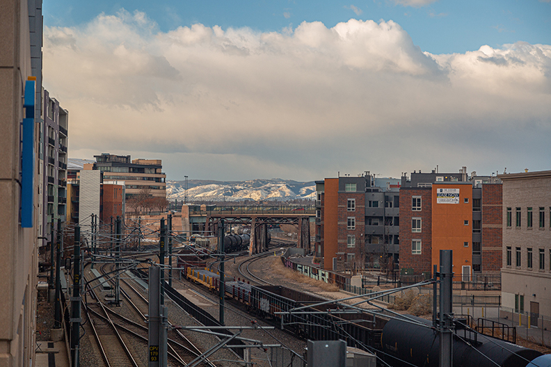 Denver Graffitied Train Tracks