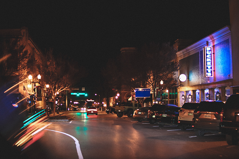 Murfreesboro Tennessee at Night