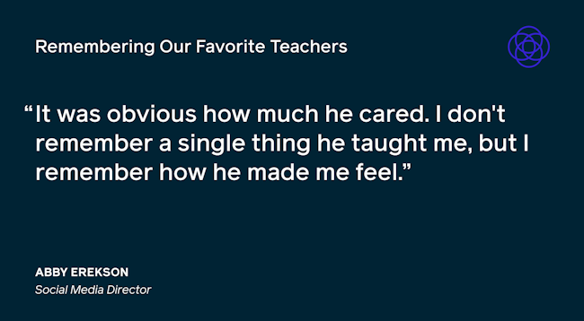 Remembering Favorite Teachers