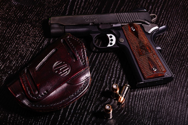 Pistol With Leather and bullets