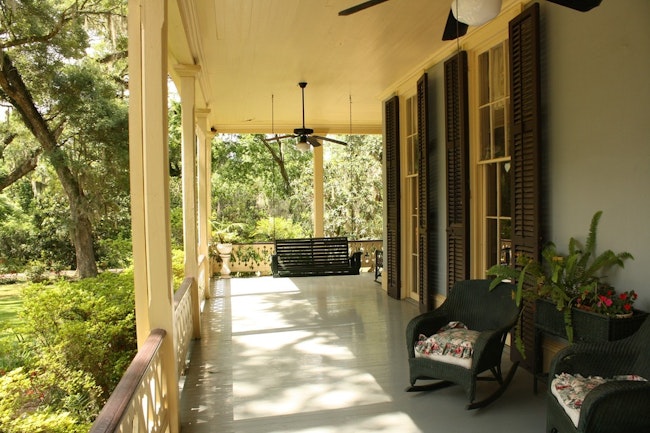 A pleasant southern porch